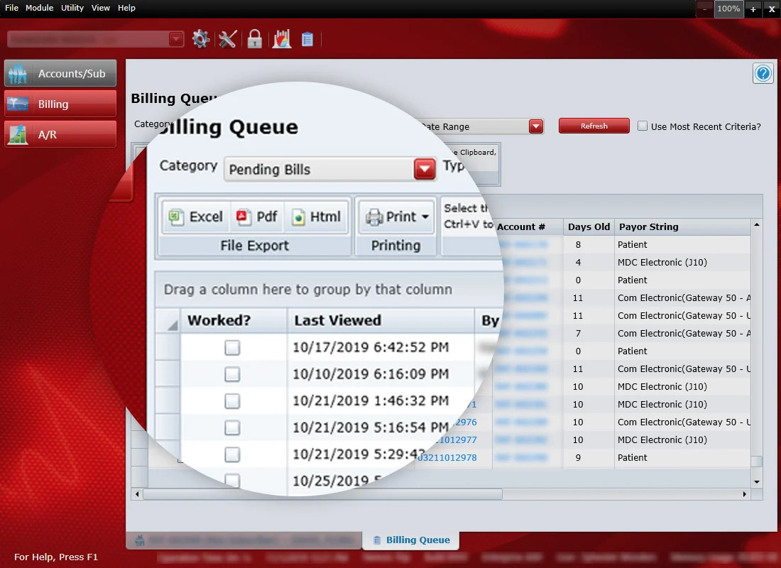 Billing Queue